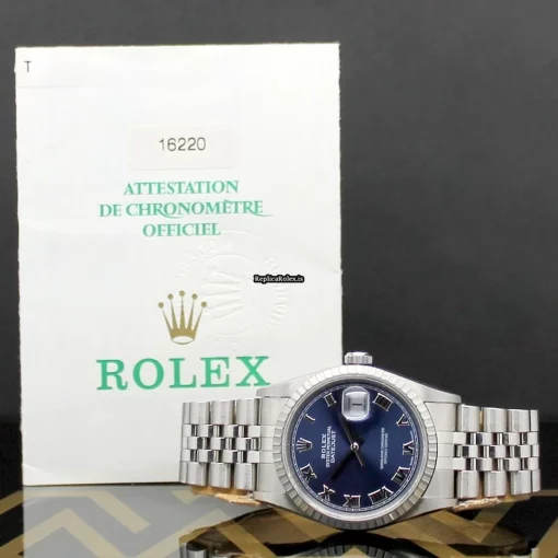 Fine Replica Rolex Datejust 16220 Caliber 3135 Automatic Movement 36mm Steel Case Mens/unisex Watch - Image 3