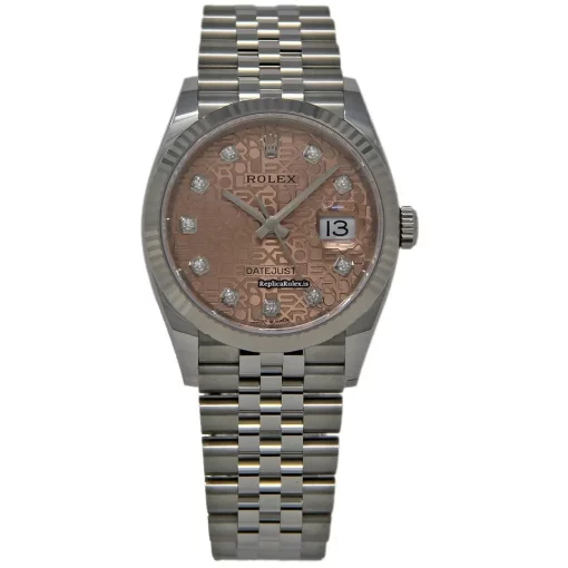 Fabulous Replica Rolex Datejust 126234 Automatic Movement 36mm Steel Case Womens Watch - Image 2