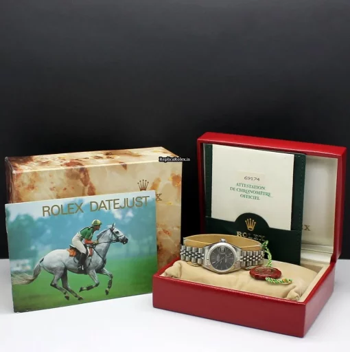 Inexpensive Replica Rolex Lady-datejust 69174 Caliber 2135 Automatic Movement 26mm Steel Case Womens Watch - Image 10