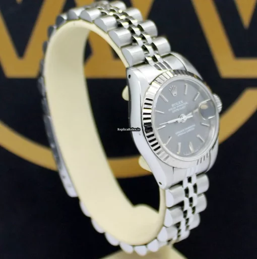 Inexpensive Replica Rolex Lady-datejust 69174 Caliber 2135 Automatic Movement 26mm Steel Case Womens Watch - Image 7
