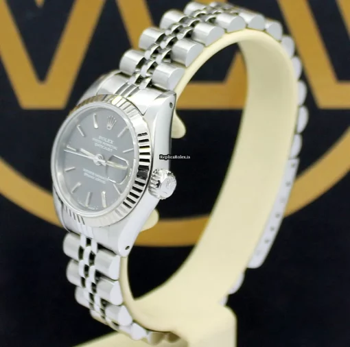 Inexpensive Replica Rolex Lady-datejust 69174 Caliber 2135 Automatic Movement 26mm Steel Case Womens Watch - Image 8