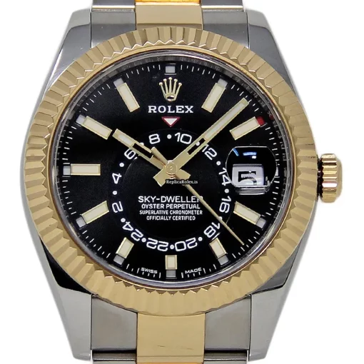 Stylish Replica Rolex Sky-dweller 326933 Caliber 9001 Automatic Movement 42mm Steel Case Mens/unisex Watch