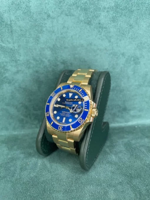 High Quality Fake Rolex Submariner Date 116618lb Caliber 3135 Automatic Movement 40mm Yellow Gold Case Mens/unisex Watch - Image 3