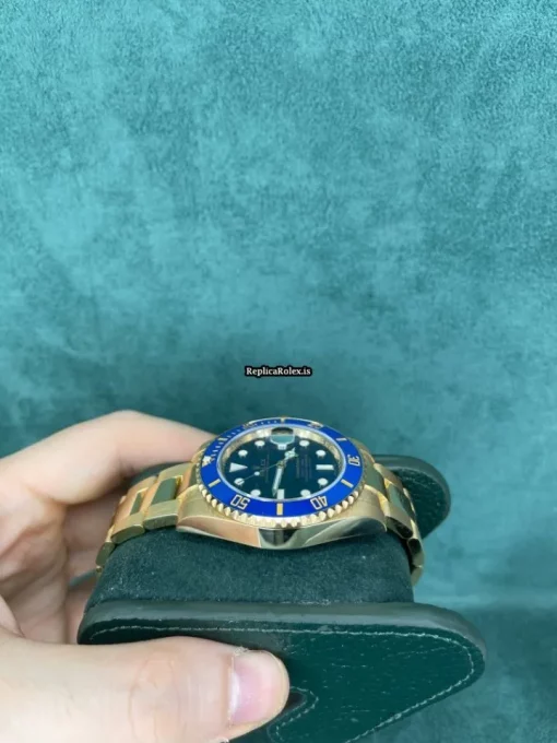 High Quality Fake Rolex Submariner Date 116618lb Caliber 3135 Automatic Movement 40mm Yellow Gold Case Mens/unisex Watch - Image 5