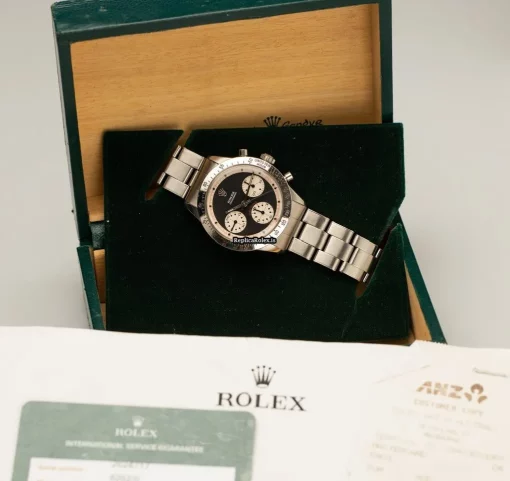 Fabulous Replica Rolex Daytona 6262 Valjoux Caliber 727 Manual Winding Movement 36mm Steel Case Mens/unisex Watch - Image 9