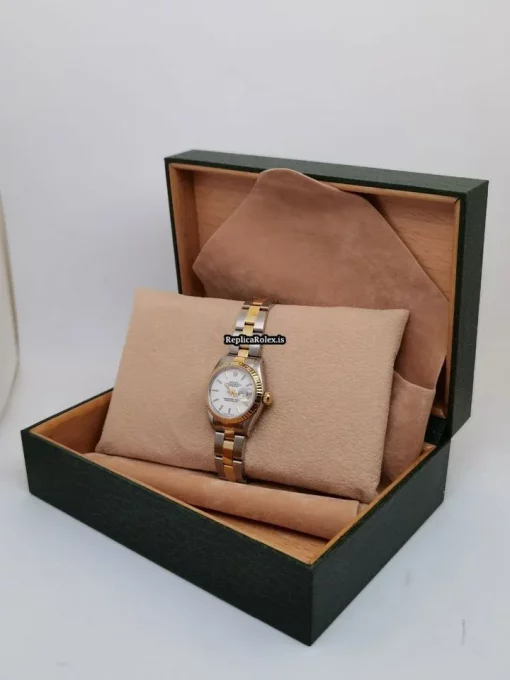 Mind-boggling Replica Rolex Lady-datejust 69173 Caliber 2135 Automatic Movement 26mm Gold/steel Case Womens Watch - Image 4