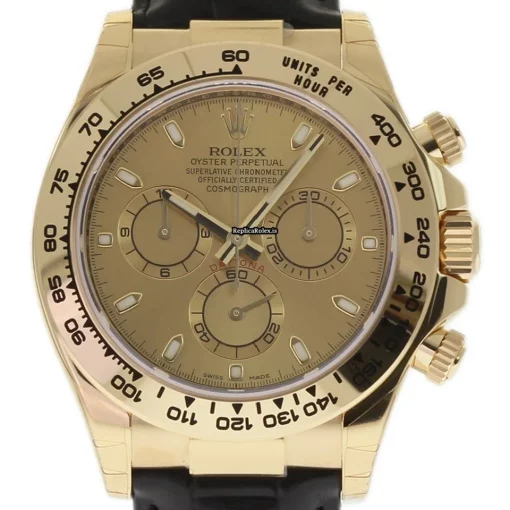 Fabulous Copy Rolex Daytona 116518 Caliber 4130 Automatic Movement 40mm Yellow Gold Case Mens/unisex Watch