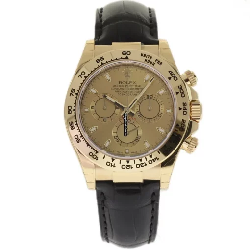 Fabulous Copy Rolex Daytona 116518 Caliber 4130 Automatic Movement 40mm Yellow Gold Case Mens/unisex Watch - Image 2