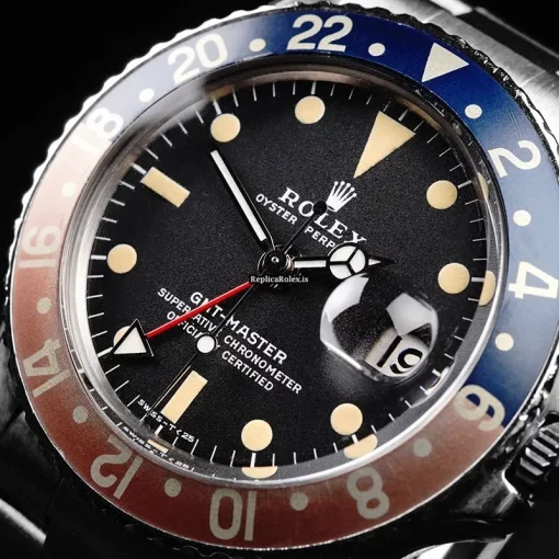 Fabulous Fake Rolex Gmt-master 1675/0 Automatic Movement 39mm Steel Case Mens/unisex Watch - Image 12