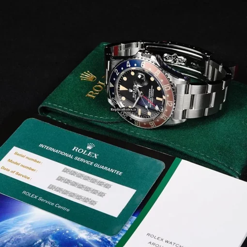 Fabulous Fake Rolex Gmt-master 1675/0 Automatic Movement 39mm Steel Case Mens/unisex Watch - Image 14