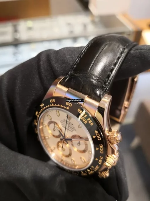 Fabulous Clone Rolex Daytona 116515ln Caliber 4130 Automatic Movement 40mm Rose Gold Case Mens/unisex Watch - Image 2