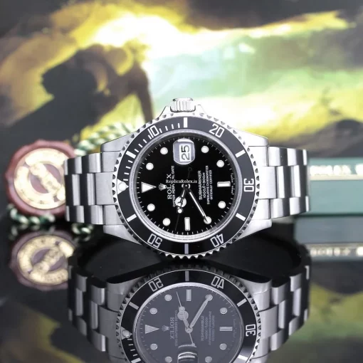 Suitable Fake Rolex Submariner Date 16610t Caliber 3135 Automatic Movement 40mm Steel Case Mens/unisex Watch - Image 4