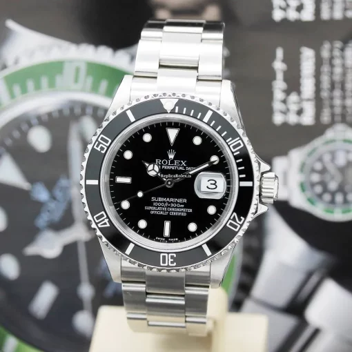 Suitable Fake Rolex Submariner Date 16610t Caliber 3135 Automatic Movement 40mm Steel Case Mens/unisex Watch - Image 8