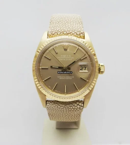 Excellent Fake Rolex Datejust 16018 Automatic Movement 36mm Yellow Gold Case Mens/unisex Watch