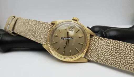 Excellent Fake Rolex Datejust 16018 Automatic Movement 36mm Yellow Gold Case Mens/unisex Watch - Image 12