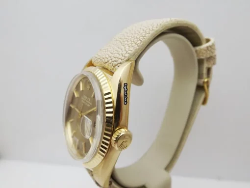 Excellent Fake Rolex Datejust 16018 Automatic Movement 36mm Yellow Gold Case Mens/unisex Watch - Image 3