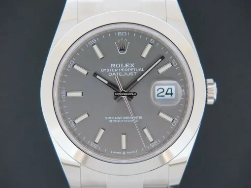 Terrific Replica Rolex Datejust 126300 Automatic Movement 41mm Steel Case Mens/unisex Watch - Image 2
