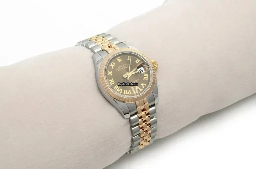 Amazing Fake Rolex Lady-datejust 179171 Caliber 2235 Automatic Movement 26mm Gold/steel Case Womens Watch - Image 14