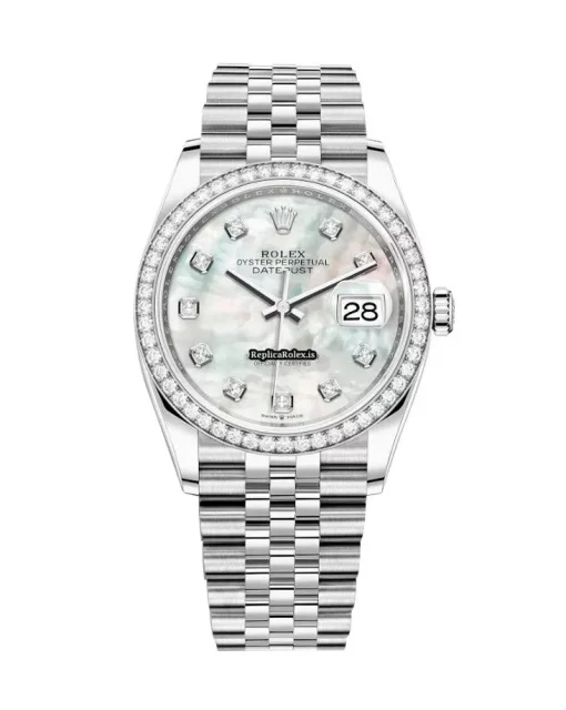 Neat Replica Rolex Datejust 116244 Automatic Movement 36mm Steel Case Womens Watch - Image 2