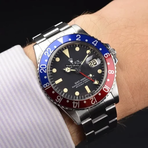 Stylish Copy Rolex Gmt-master 1675 40mm Steel Case Mens/unisex Watch - Image 13