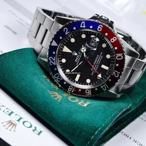 Stylish Copy Rolex Gmt-master 1675 40mm Steel Case Mens/unisex Watch - Image 14