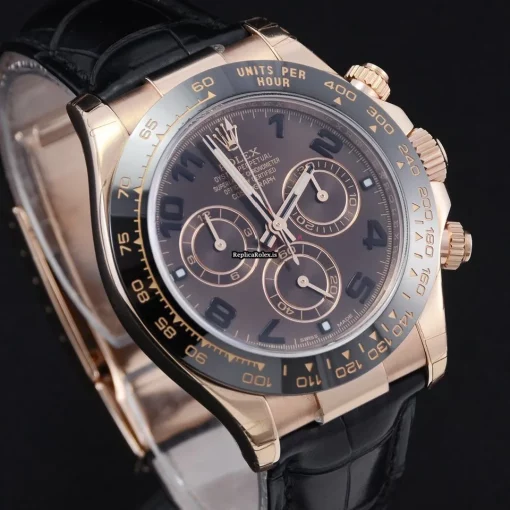 Wonderful Knockoff Rolex Daytona 116515ln Caliber 4130 Automatic Movement 40mm Rose Gold Case Mens/unisex Watch - Image 10