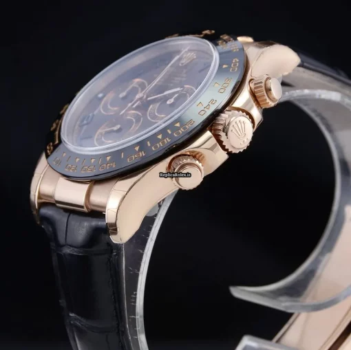 Wonderful Knockoff Rolex Daytona 116515ln Caliber 4130 Automatic Movement 40mm Rose Gold Case Mens/unisex Watch - Image 11