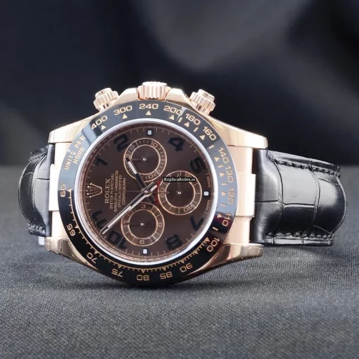 Wonderful Knockoff Rolex Daytona 116515ln Caliber 4130 Automatic Movement 40mm Rose Gold Case Mens/unisex Watch - Image 3