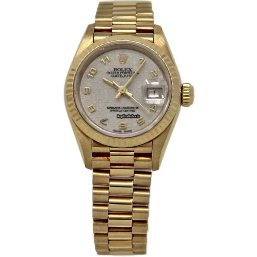 Best Copies Rolex Lady-datejust 69178 Automatic Movement 26mm Yellow Gold Case Womens Watch - Image 2