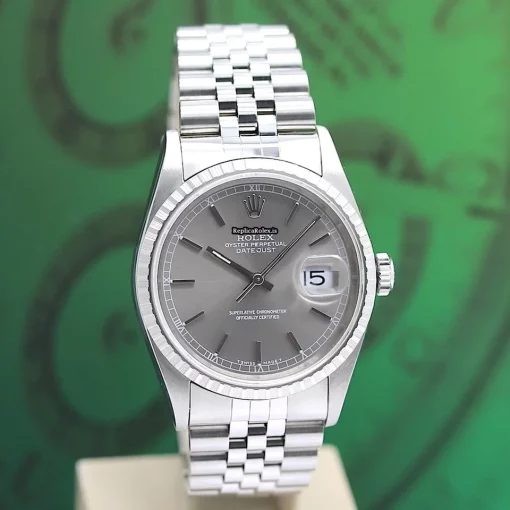 Offering Replica Rolex Datejust 16220 Caliber 3135 Automatic Movement 36x44mm Steel Case Mens/unisex Watch - Image 6