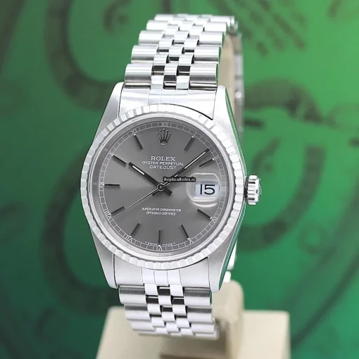 Offering Replica Rolex Datejust 16220 Caliber 3135 Automatic Movement 36x44mm Steel Case Mens/unisex Watch - Image 9