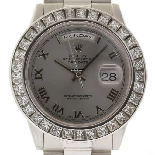 Lovely Replica Rolex Day-date 36 118239 Caliber 3155 Automatic Movement 36mm White Gold Case Mens/unisex Watch