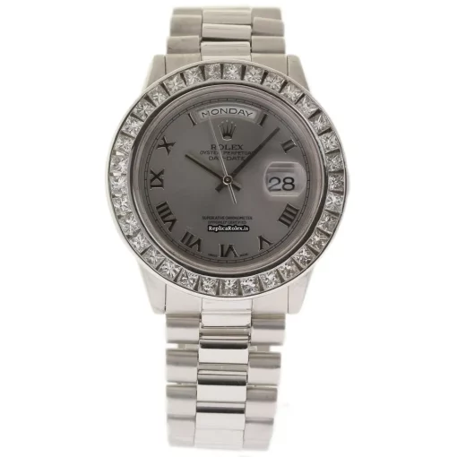 Lovely Replica Rolex Day-date 36 118239 Caliber 3155 Automatic Movement 36mm White Gold Case Mens/unisex Watch - Image 2