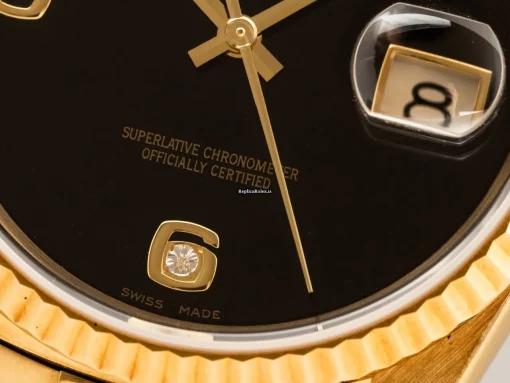 Unique Fake Rolex Datejust 16238 Cosc Automatic Movement 36mm Yellow Gold Case Mens/unisex Watch - Image 2