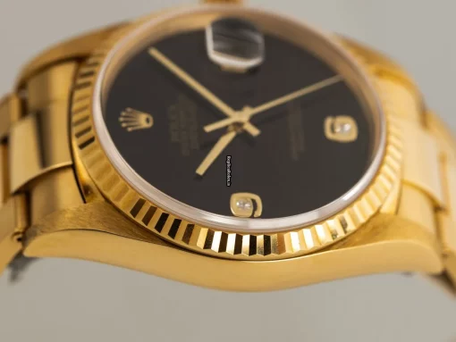 Unique Fake Rolex Datejust 16238 Cosc Automatic Movement 36mm Yellow Gold Case Mens/unisex Watch - Image 3