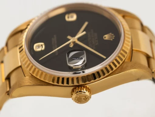 Unique Fake Rolex Datejust 16238 Cosc Automatic Movement 36mm Yellow Gold Case Mens/unisex Watch - Image 4