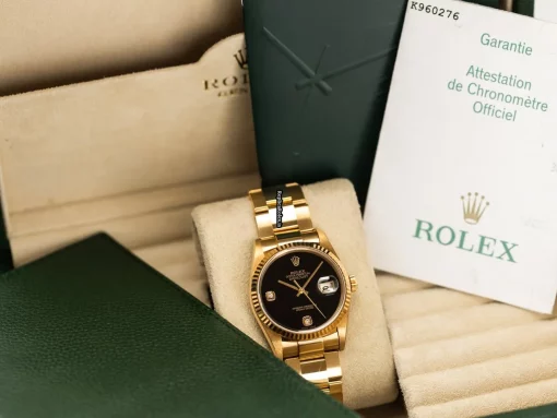 Unique Fake Rolex Datejust 16238 Cosc Automatic Movement 36mm Yellow Gold Case Mens/unisex Watch - Image 7