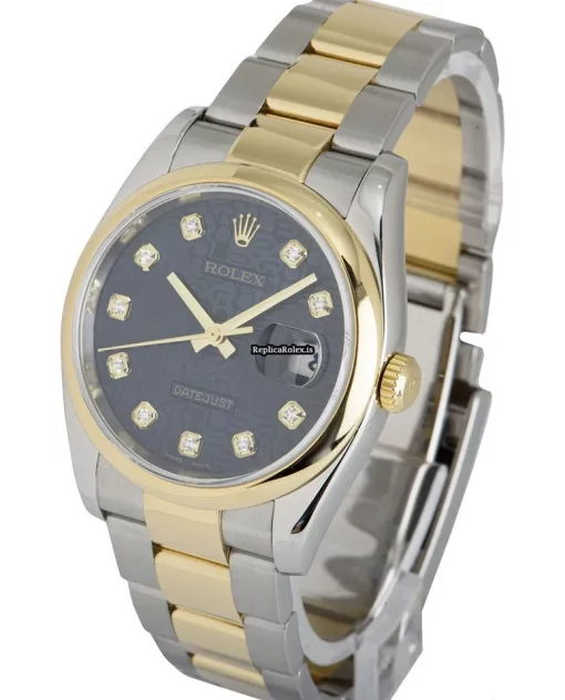 Discount Replica Rolex Datejust 116203 Automatic Movement 36mm Gold/steel Case Mens/unisex Watch - Image 3