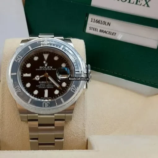 Trustworthy Replica Rolex Submariner Date 116610ln Caliber 3135 Automatic Movement 40mm Steel Case Mens/unisex Watch - Image 13