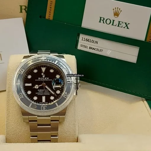 Trustworthy Replica Rolex Submariner Date 116610ln Caliber 3135 Automatic Movement 40mm Steel Case Mens/unisex Watch - Image 14