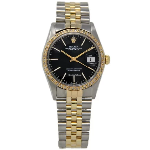 Inexpensive Fakes Rolex Oyster Perpetual Date 15000 Automatic Movement 34mm Steel Case Womens Watch - Image 2