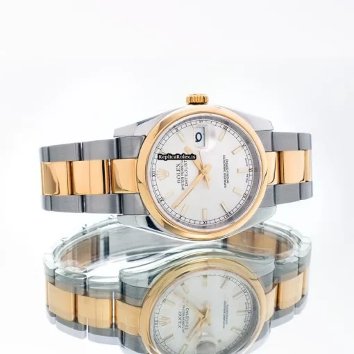 Amazing Replica Rolex Datejust 116203 Automatic Movement 36mm Gold/steel Case Mens/unisex Watch - Image 6