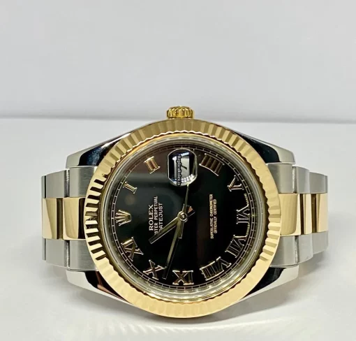 Top Fake Rolex Datejust II 116333 Caliber 3136 Automatic Movement 41mm Gold/steel Case Mens/unisex Watch