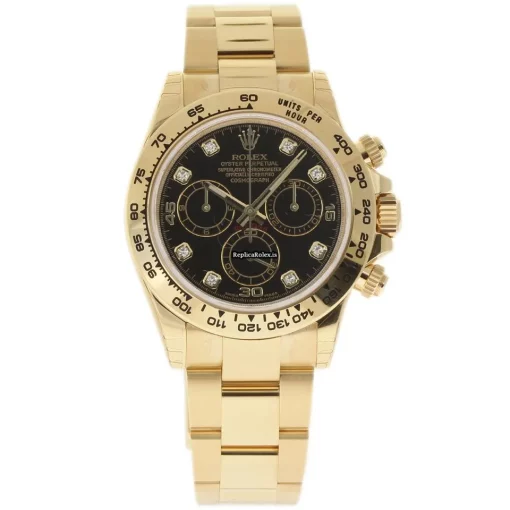 Swiss Fake Rolex Daytona 116508 Caliber 4130 Automatic Movement 40mm Yellow Gold Case Mens/unisex Watch - Image 2