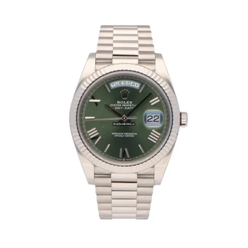 Discount Fake Rolex Day-date 40 228239-0046 Automatic Movement 40mm White Gold Case Mens/unisex Watch