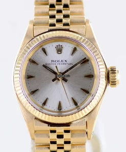Good Replica Rolex Oyster Perpetual 6619 Caliber 1160 Automatic Movement 25mm Yellow Gold Case Watch