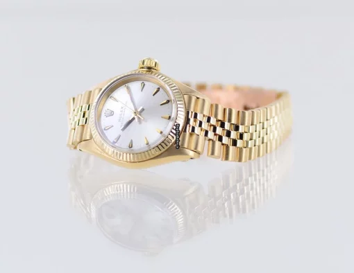 Good Replica Rolex Oyster Perpetual 6619 Caliber 1160 Automatic Movement 25mm Yellow Gold Case Watch - Image 10