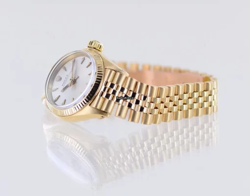 Good Replica Rolex Oyster Perpetual 6619 Caliber 1160 Automatic Movement 25mm Yellow Gold Case Watch - Image 11