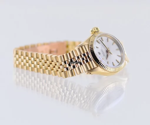 Good Replica Rolex Oyster Perpetual 6619 Caliber 1160 Automatic Movement 25mm Yellow Gold Case Watch - Image 16