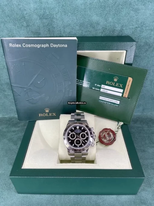 Excellent Fake Rolex Daytona 116520 Caliber 4130 Automatic Movement 40mm Steel Case Mens/unisex Watch - Image 6